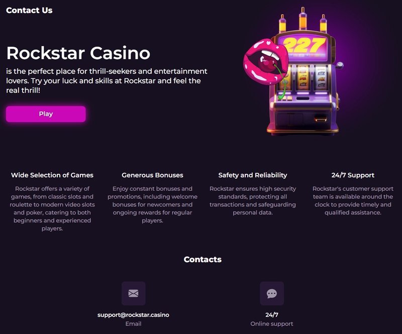 Découvrez le Rockstar Casino en Ligne : Le Meilleur Jeu de Hasard pour les Amateurs