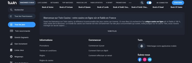 Le Twin Casino En Ligne : Notre Avis et Comment Jouer en France