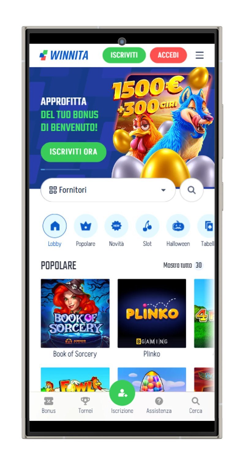 Winnita bonus, winnita app